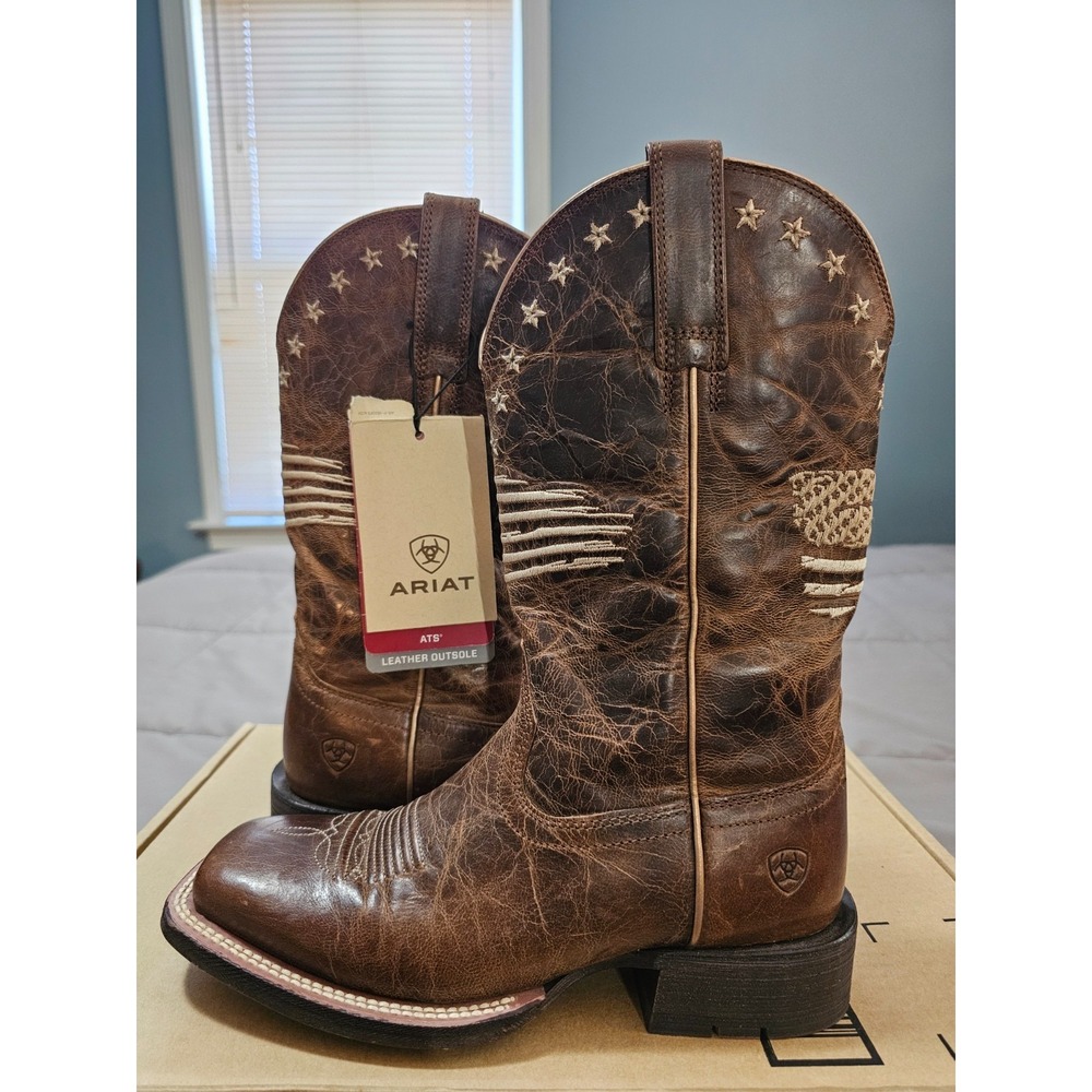 ARIAT® (Women's 6 B) Circuit™ Patriot Western Boot in Weathered Tan - $220 - Picture 7 of 12